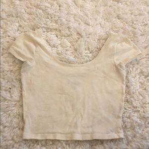 White crop top